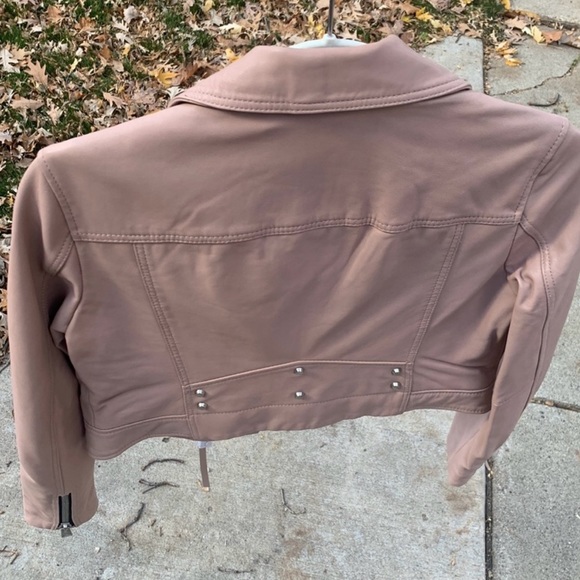 All Saints Rift cropped biker jacket pink size US4

• Size: 4 All Saints - Picture 3 of 12